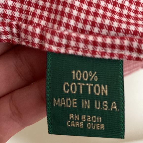 J crew red gingham button down shirt - Picture 3 of 3